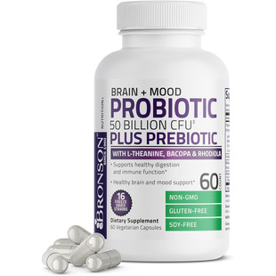 Probiotic Prebiotic Bronson Mood CFU Plus Billion Brain