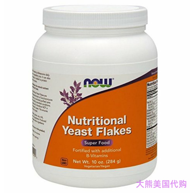 Now Foods Nutritional Yeast Flakes, 10-Ounce 酵母片