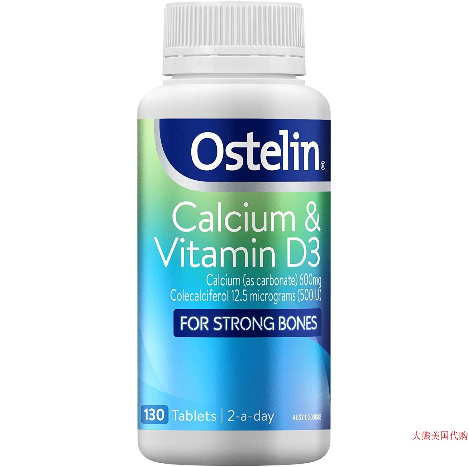美国直邮 维生素D3 Ostelin Calcium & Vitamin D3 130 Tablets图片