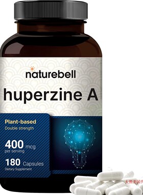 NatureBell Huperzine A 400mcg Per Serving, 180 Capsules