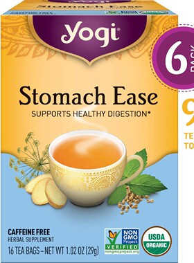 Yogi Tea, Stomach Ease supports health digestion, Pack of 6
