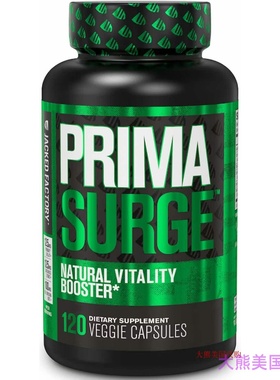 Jacked Factory PRIMA SURGE Natural Testosterone Booster Men