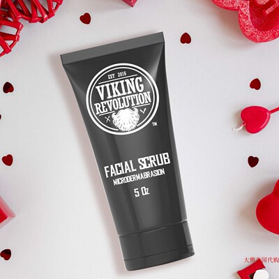 Viking Revolution Microdermabrasion Face Scrub for Men, 5 oz