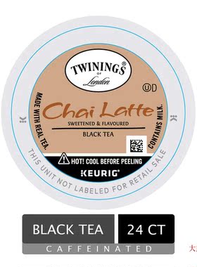Twinings Chai Latte, Keurig K-Cups, 24 Count