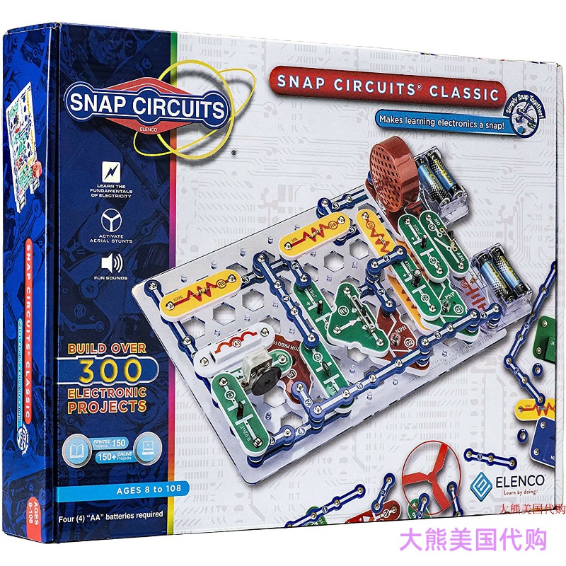 Snap Circuits SC-300 Electronics Discovery Kit 电路实验