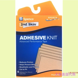 Spenco 2nd Skin Adhesive Knit Performance Tape, Sports, 6 ct