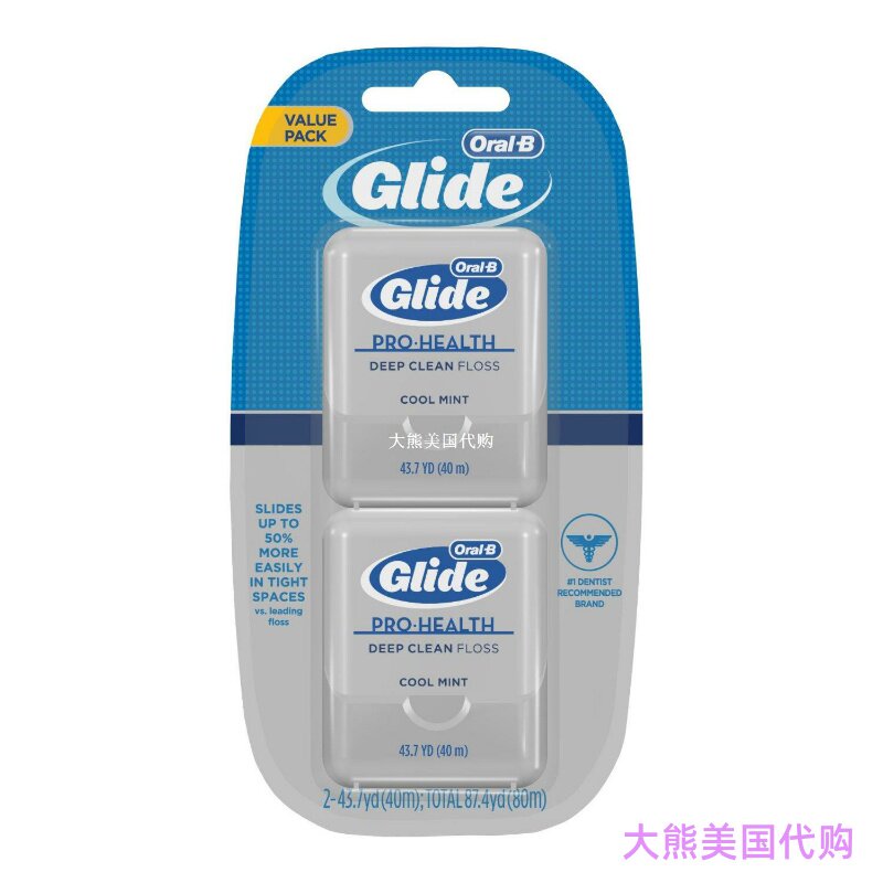 Oral-B Glide Pro-Health Deep Clean Cool Mint Flavor Floss