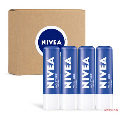 NIVEA Moisture Lip Care, Lip Balm Stick with Shea Butter