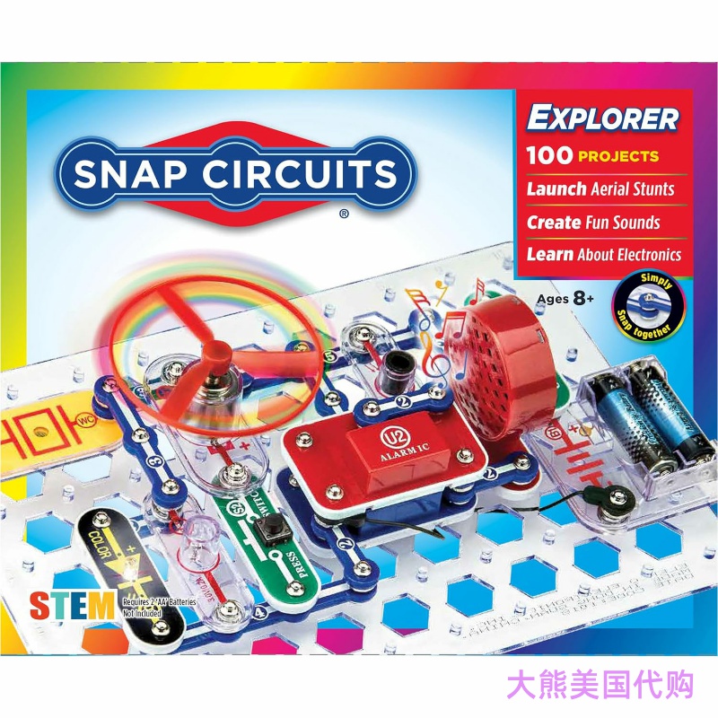 Snap Circuits Jr. SC-100 Electronics Discovery Kit 捕捉电路