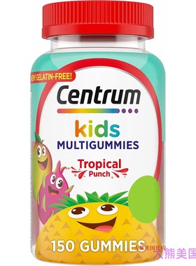 Centrum Kids Multivitamin, Tropical Punch Flavor, 150 Gummie