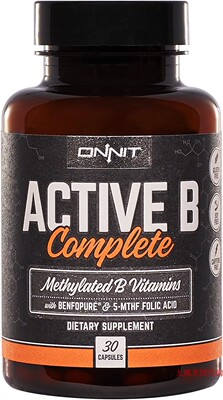 ONNIT Labs Active B Complete, Methylated B Vitamins, 30 caps