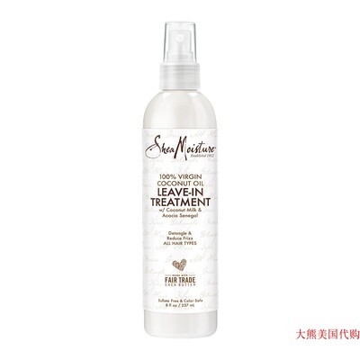 Shea Moisture Virgin Coconut Oil Leave-In Treatment, 8 Ounce