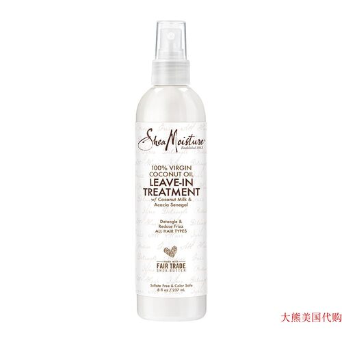 Shea Moisture Virgin Coconut Oil Leave-In Treatment, 8 Ounce