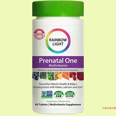 Rainbow Light Prenatal One Multivitamin 孕期维生素 90粒