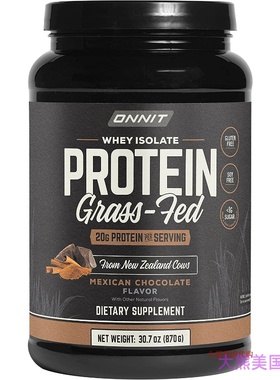 ONNIT Grass Fed Whey Isolate Protein - Mexican Chocolate