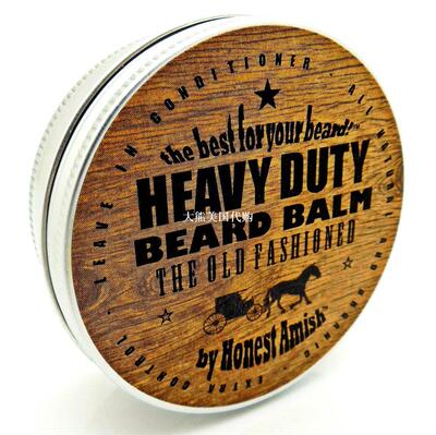 Honest Amish Heavy Duty Beard Balm -New Large 4 Oz Twist Tin