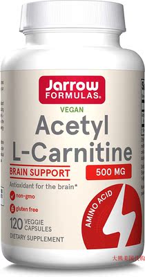Jarrow Formulas Acetyl L-Carnitine 500 mg, Brain Support