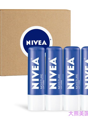 NIVEA Moisture Lip Care, Lip Balm Stick with Shea Butter