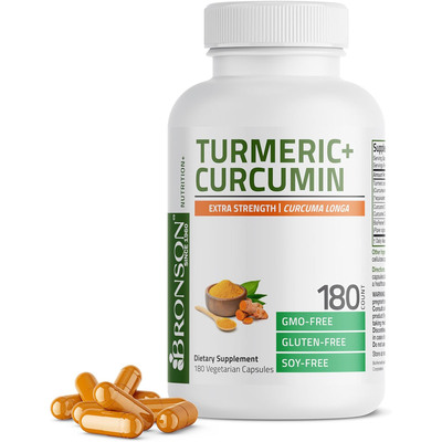 Bronson Turmeric Curcumin Extra Strength, Curcuma Longa