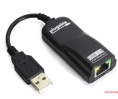 Plugable USB 2.0 to Ethernet Fast 10\100 LAN Wired Network A