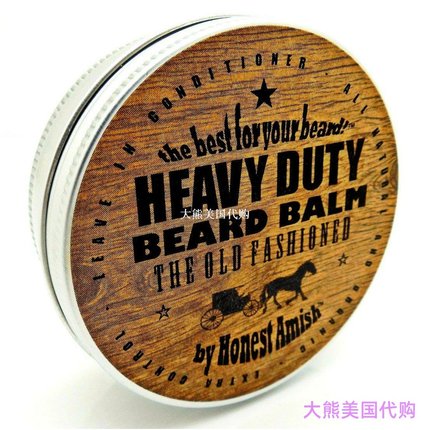 Honest Amish Heavy Duty Beard Balm -New Large 4 Oz Twist Tin