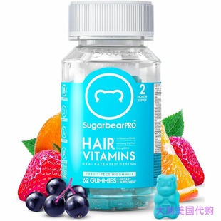 SugarBearHair Hair Vitamins, 62 Gummies (1 Month Supply)