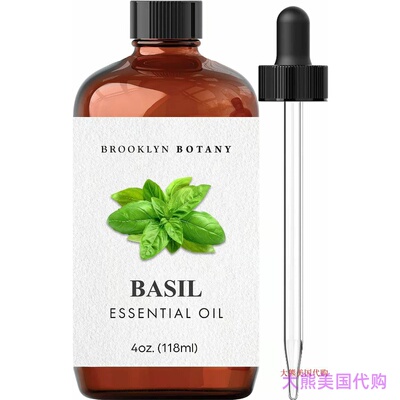 罗勒精油 118 ml,  Brooklyn Botany Basil Essential Oil