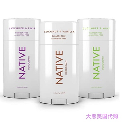 Native Deodorant - Natural Deodorant - Vegan  3 Pack