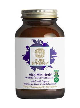 Pure Synergy Vita-Min-Herb, Women's Multivitamin, 120 Tablet