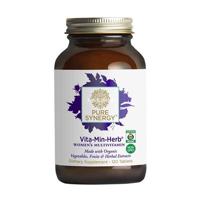 Pure Synergy Vita-Min-Herb, Women's Multivitamin, 120 Tablet
