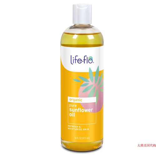 美国直邮 Life-Flo Pure Sunflower Oil, 16 Ounce 向日葵油