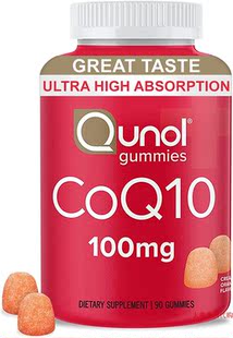 Qunol CoQ10 Gummies 100mg, Ultra High Absorption