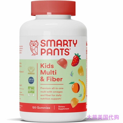SmartyPants Kids Multivitamin Gummies and Fiber Supplement
