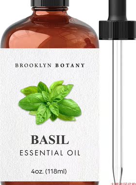 罗勒精油 118 ml,  Brooklyn Botany Basil Essential Oil