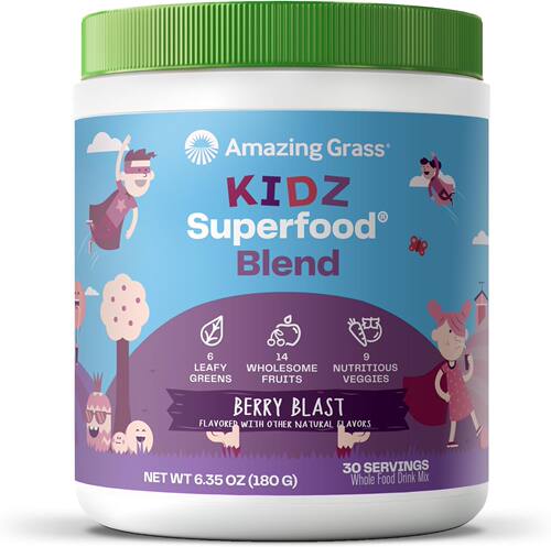 Amazing Grass Kidz Superfood Blend, Berry Blast, 180g