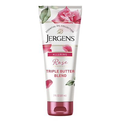 Jergens Rose Triple Butter Hand and Body Lotion, 207 ml