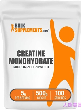 BULKSUPPLEMENTS.COM Creatine Monohydrate Powder  (500 Grams)