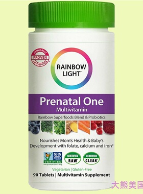 Rainbow Light Prenatal One Multivitamin 孕期维生素 90粒