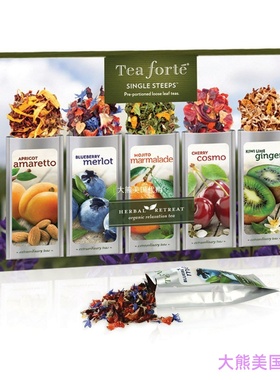 Tea Forté HERBAL RETREAT Single Steeps Tea Loose Leaf Tea