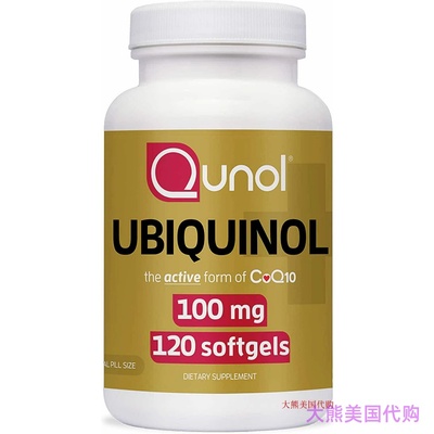 Qunol Ubiquinol,  the Active form Of CoQ10 100mg Softgels