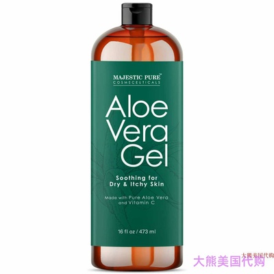MAJESTIC PURE Aloe Vera Gel, Soothing for Dry & Itchy Skin