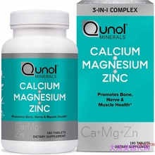 Qunol Minerals 3 in 1 Tablets with Calcium, Magnesium & Zinc
