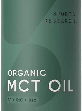 Sports Research MCT Oil from Organic Coconuts,  C8, C10, C12