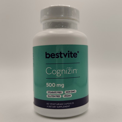 BESTVITE Cognizin Citicoline 500mg, 60 Capsules