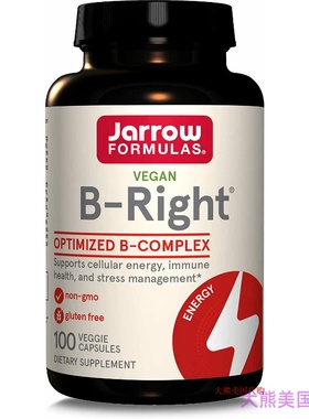 Jarrow Formulas B-right Complex, 100 Veggie Caps