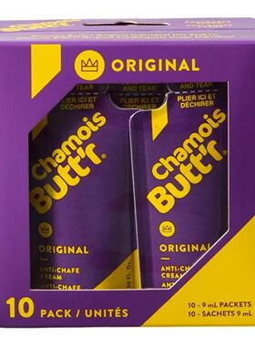 Chamois Butt'r Original Anti-Chafe Cream, 10-pack of 9mL