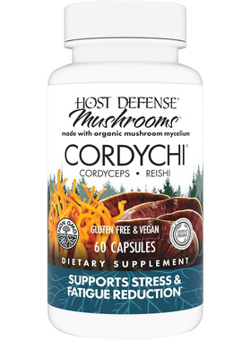 Host Defense Mushrooms CordyChi Capsules, Cordyceps Reishi