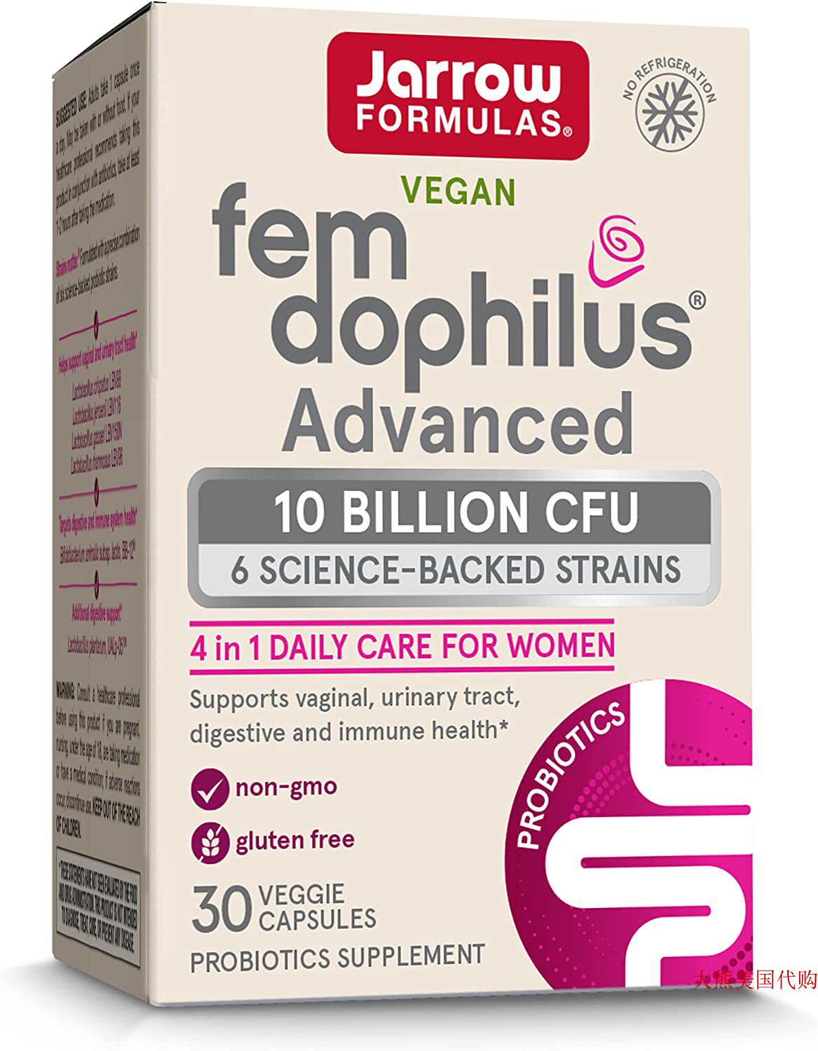 Jarrow Formulas Fem-Dophilus Advanced - Women's Probiotic - 实物图