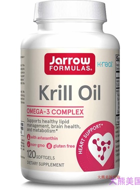Jarrow Formulas Krill Oil - 120 Softgels - Omega-3 Complex