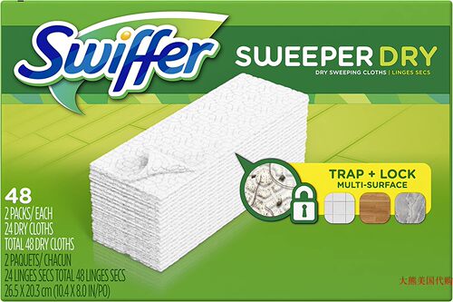 Swiffer Sweeper Dry Sweeping Cloth Refills, 48 Count